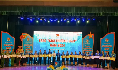 Thành Đoàn Đà Nẵng trao thưởng cho 48 gương mặt xuất sắc trong công tác Đoàn Hội
