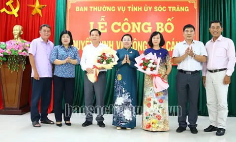 Thái Bình, Sóc Trăng kiện toàn nhân sự mới