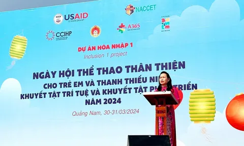 Ngày hội thể thao thân thiện cho trẻ em và thanh thiếu niên khuyết tật trí tuệ, khuyết tật phát triển năm 2024