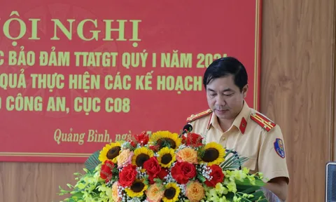 Phòng CSGT Công an tỉnh Quảng Bình sơ kết công tác Quý I/2024