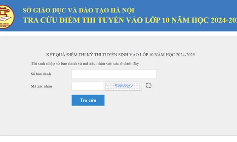 Hà Nội công bố điểm thi vào lớp 10