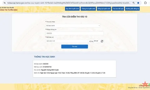 Thủ khoa thi lớp 10 ở Hà Nội đạt 48,5/50 điểm
