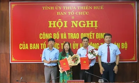 Kiện toàn nhân sự mới tại Đồng Nai, Thừa Thiên Huế