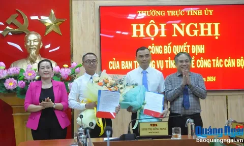Bổ nhiệm nhân sự, lãnh đạo mới tại Quảng Ngãi và Kiên Giang