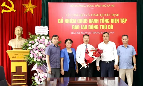 Ông Nguyễn Văn Bình được bổ nhiệm làm Tổng Biên tập Báo Lao động Thủ đô