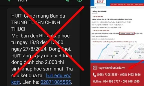 Chiêu trò mạo danh trường Đại học để lừa tiền nhập học của thí sinh