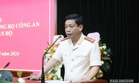 Thượng tá Lê Đăng Khoa làm Phó Giám đốc Công an tỉnh Lạng Sơn