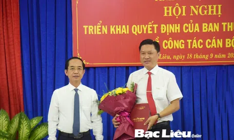 Bạc Liêu, Quảng Nam kiện toàn cán bộ mới