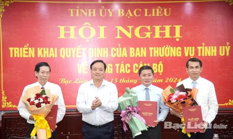 Bổ nhiệm cán bộ mới tại Bạc Liêu, Bình Định