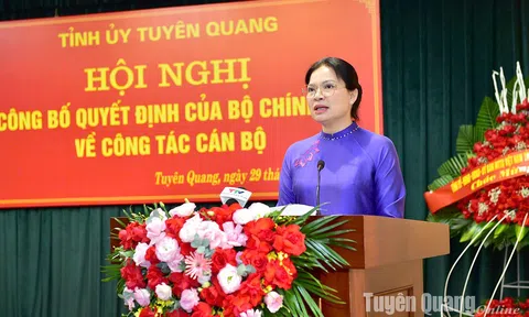 Bà Hà Thị Nga giữ chức Bí thư Tỉnh uỷ Tuyên Quang