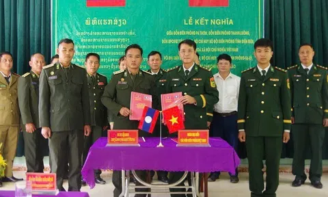Tăng cường hợp tác biên giới Việt – Lào: Bộ đội Biên phòng Điện Biên và Phongsaly ký kết nghĩa