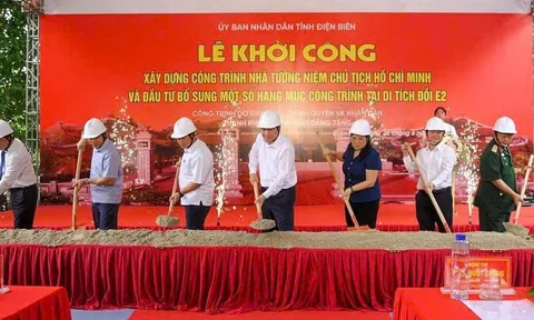 Điện Biên khởi công Nhà tưởng niệm Chủ tịch Hồ Chí Minh trên đồi lịch sử E2