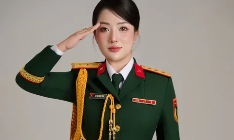Nữ thượng úy vinh dự mang giọng đọc miền Nam đến lễ kỷ niệm Quốc khánh 2/9