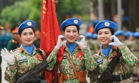 Nữ trung uý với niềm tự hào ba thế hệ từng tham gia diễu binh