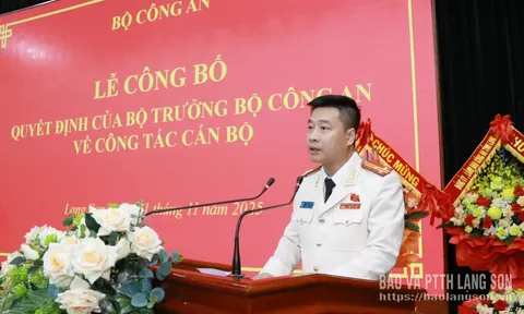 Thượng tá Vũ Thanh Tùng làm Giám đốc Công an tỉnh Lạng Sơn