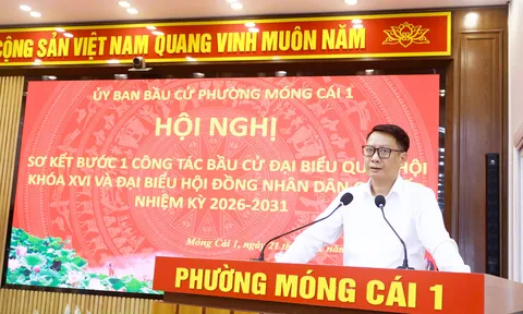 Phường Móng Cái 1 sơ kết bước 1 bầu cử ĐBQH khóa XVI, HĐND các cấp