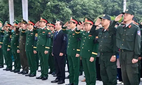 Trang trọng lễ truy điệu, an táng hài cốt liệt sĩ quân tình nguyện Việt Nam hy sinh tại Lào