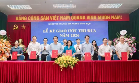 Khối thi đua các bộ, ngành tổng hợp: Triển khai nhiệm vụ và ký kết giao ước thi đua năm 2026