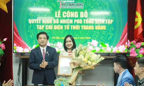 Công bố quyết định bổ nhiệm Phó Tổng Biên tập Tạp chí điện tử Thời Trang Vàng