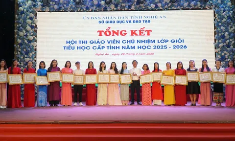 Nghệ An: 76 giáo viên chủ nhiệm giỏi cấp tiểu học được tuyên dương