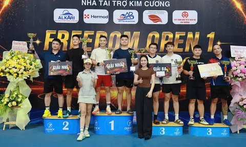 Sôi động Giải Pickleball Freedom Open I tranh cúp Hermod: Gắn kết đam mê, lan tỏa tinh thần thể thao