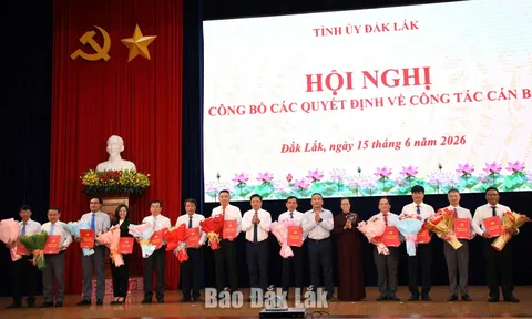 Đắk Lắk điều động, bổ nhiệm 20 nhân sự lãnh đạo mới