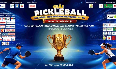 Khai mạc Giải Pickleball các CLB Báo chí, Truyền hình và Doanh nghiệp toàn quốc lần thứ I - 2026, tranh Cúp “Nhân tài Việt”