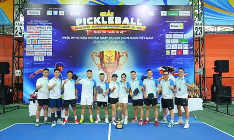 Hơn 300 VĐV tranh tài tại Giải Pickleball Báo chí - Truyền hình và Doanh nghiệp toàn quốc 2026, Ngô Quốc Huỳnh Sports ghi dấu ấn đồng hành