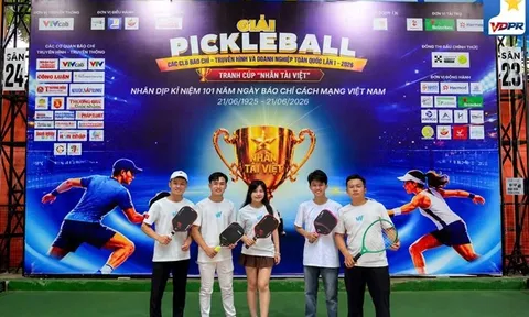 Wind Pickleball đồng hành cùng ngày hội Báo chí - Truyền hình và Doanh nghiệp toàn quốc 2026.