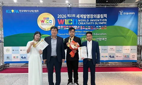 Cờ Việt Nam chiếm ngôi đầu Olympic Phát minh và Sáng tạo Thế giới 2026