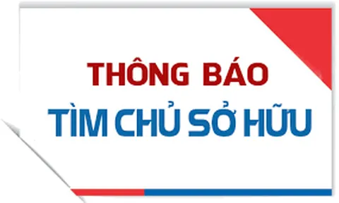 Thông báo tìm chủ sở hữu xe mô tô liên quan đến vụ án hình sự