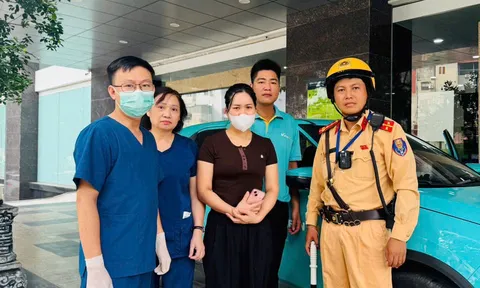 Hai lần mở đường đưa sản phụ đi cấp cứu : Lan tỏa hình ảnh đẹp của người chiến sỹ CSGT Thủ đô