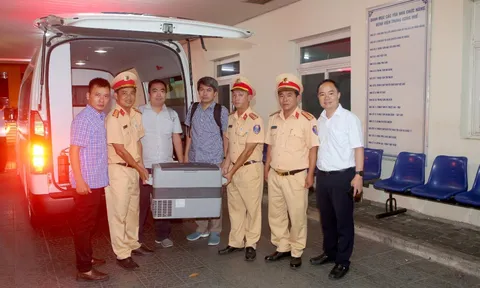 Lực lượng CSGT Thừa Thiên Huế kịp thời hỗ trợ ghép tạng cho người bệnh