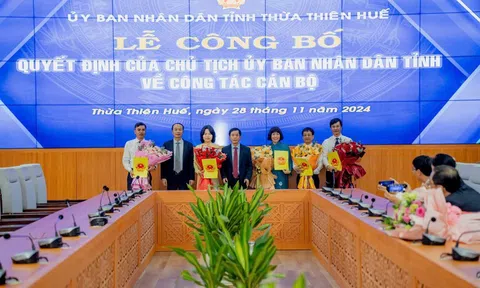 Thừa Thiên Huế bổ nhiệm mới 3 Phó Giám đốc Sở