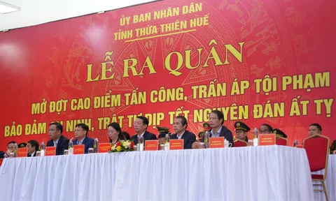 Thừa Thiên Huế: Ra quân cao điểm đảm bảo ANTT Tết Nguyên đán Ất Tỵ năm 2025