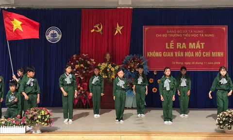 “Không gian văn hoá Hồ Chí Minh” tại Trường Tiểu học Tà Nung