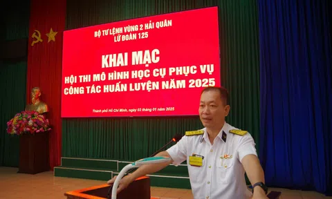 Lữ đoàn 125, Vùng 2 Hải quân khai mạc hội thi mô hình học cụ năm 2025