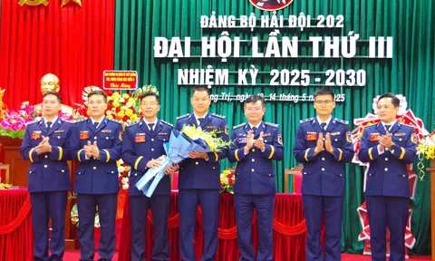 Đảng bộ Hải đội 202 tổ chức thành công Đại hội Đảng bộ lần thứ III, nhiệm kỳ 2025-2030