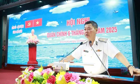 Vùng 4 Hải quân tổ chức Hội nghị quân chính 6 tháng đầu năm 2025