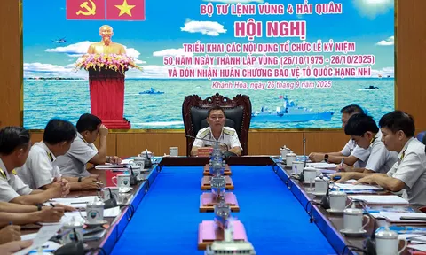 Vùng 4 Hải quân tổ chức Hội nghị triển khai công tác Kỷ niệm 50 năm Thành lập và đón nhận huân chương bảo vệ Tổ quốc Hạng Nhì