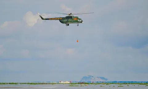 Trung đoàn Không quân 917 huấn luyện bay cấp cứu trên biển