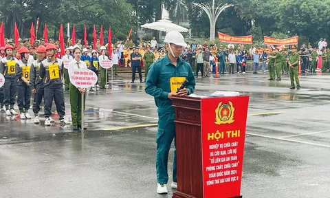 Sôi nổi Hội thi nghiệp vụ chữa cháy và cứu nạn cứu hộ tại vùng Đồng bằng sông Hồng