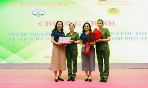 Tuyên truyền, phổ biến Luật Căn cước năm 2023 cho học sinh Trường THCS Nguyễn Tri Phương