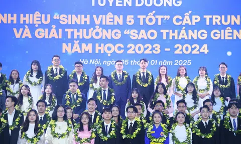 Tuyên dương “Sinh viên 5 tốt”, “Học sinh 3 tốt”, “Học sinh 3 rèn luyện” cấp Trung ương