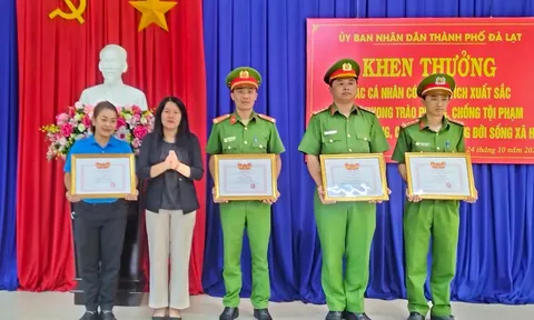 Đà Lạt biểu dương 5 cá nhân tích cực trong phòng, chống tội phạm và có cử chỉ đẹp