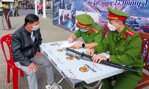 Đà Lạt: Vận động giao nộp vũ khí, vật liệu nổ, công cụ hỗ trợ và pháo