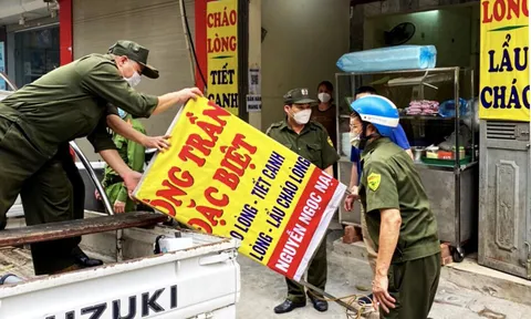Phường Khương Mai quyết tâm “Giành lại vỉa hè phong quang, sạch đẹp cho người đi bộ”