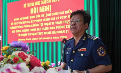 BTL Vùng Cảnh sát biển 2 công bố quyết định tổ chức lại và thành lập một số đơn vị mới