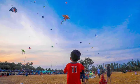 Cánh đồng diều Long Đức, nơi tìm về tuổi thơ