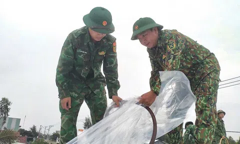 Đồn Biên phòng Bình Minh triển khai ứng phó khẩn cấp bão số 6